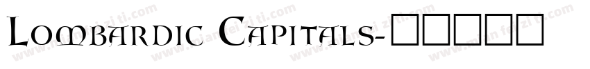Lombardic Capitals字体转换